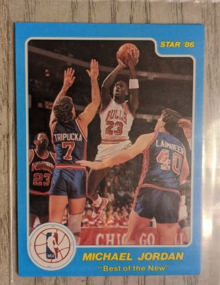 1985 - 86 Star Michael Jordan Best Of The 4 - Card Set In Package