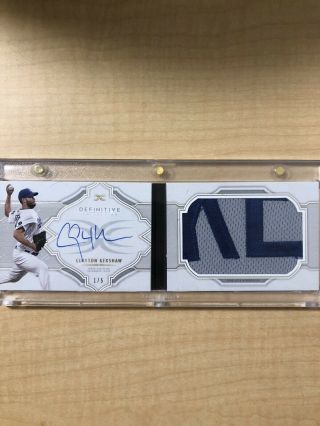 2020 Topps Definitive Clayton Kershaw Autograph Relic Booklet /5
