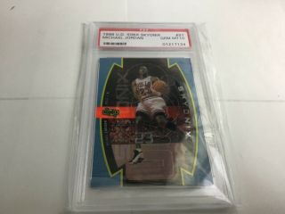 Michael Jordan 1998 - 99 Upper Deck Ud Ionix Skyonix Psa 10 Gem Insert Card Invest