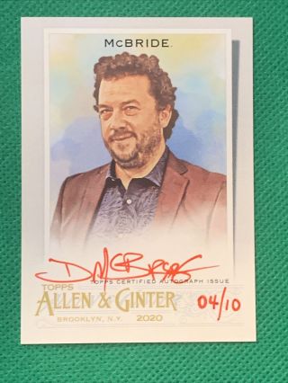 2020 Topps Allen Ginter Danny Mcbride Autograph Red Ink Auto 04/10 Kenny Powers