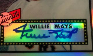 Willie Mays 2001 Topps Archives Reserve Auto Autograph Giants ARA1 2