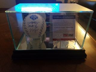 Mike Trout Signed 2012 All Star Baseball Psa Dna Certified W/ Cj Wilson/ Mark.