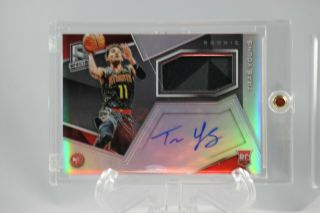 Trae Young Spectra Silver Rpa 299/299 Rookie Patch Autograph Ebay 1/1