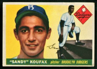 Sandy Koufax 1955 Topps Brooklyn Dodgers 123