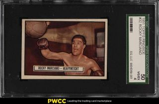 1951 Topps Ringside Boxing Rocky Marciano Rookie Rc 32 Sgc 4 Vgex