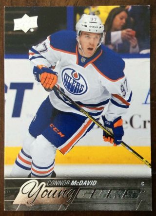 2015 - 16 Upper Deck Young Guns 201 Connor Mcdavid 15 - 16 Ud Yg Rookie Rc Read
