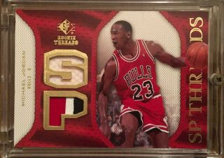 07 - 08 Ud Michael Jordan Rookie Sp Threads Game Jersey Patch Card