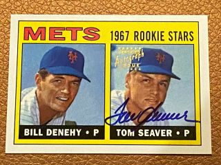 1999 Topps Stars Tom Seaver Rookie Reprint Autograph - York Mets - Hof 1992