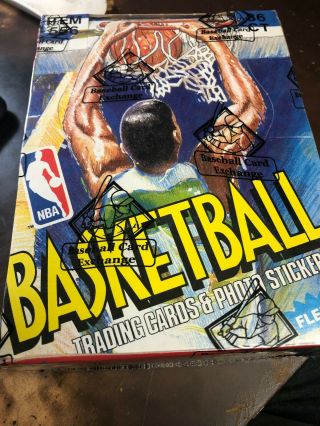 1989/90 Fleer Basketball Wax Box Bbce Authenticated Hot