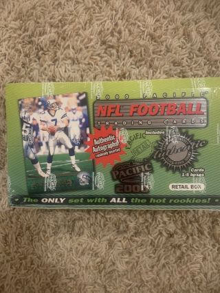 2000 Pacific Football Retail Box Brady Rookie?