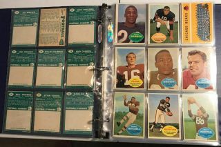 1960 Topps Football Complete Set Vg To Ex - Mt