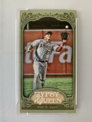 2012 Topps Gypsy Queen Mike Trout Psa 10 Mini Green Very Rare PSA POP 2 2