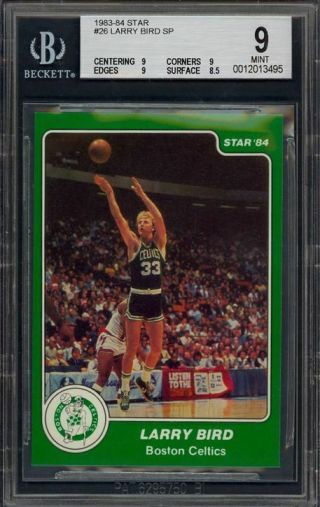 1983 - 84 Star Basketball Larry Bird 26 - Sp - Boston Celtics - Bgs 9 -