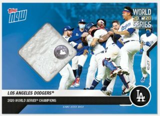 2020 Topps Now Los Angeles Dodgers World Series Game 6 Base Relic 482b /49