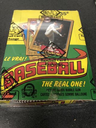 1 Box 1987 Opc O Pee Chee Baseball Wax Box.  Bbce Authenticated