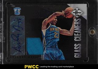 2012 Panini Limited Glass Cleaners Anthony Davis Rookie Rc Patch Auto /49 25