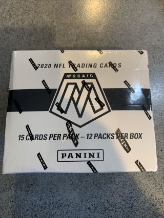 2020 Panini Mosaic Football Factory Cello Fat Pack Box