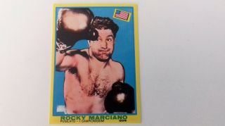 Rocky Marciano Boxing Card N.  506 Mira Tuttosport 1968