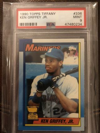 1990 Topps Tiffany Ken Griffey Jr.  336 Rc Rookie Cup Psa 9 Only 32 Psa 10