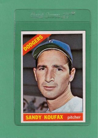 1966 Topps L.  A.  Dodgers Sandy Koufax 100 Nm - Mt Low Pop Card