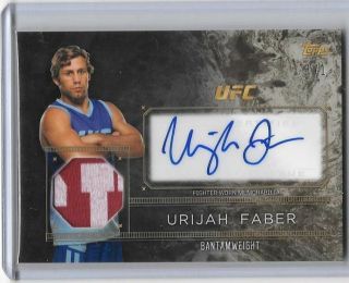 2016 Topps Ufc Top Of The Class True 1/1 Auto Relic Card Urijah Faber 1/1