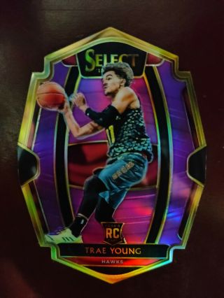 2018 - 19 Select Trae Young Purple Die Cut 142 /99 Rc
