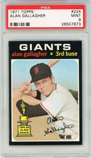 1971 Topps Alan Gallagher 224 Psa 9 P871