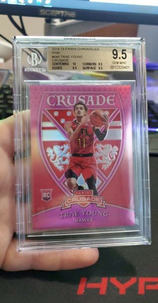 Bgs 9.  5 Trae Young Chronicles Crusade Pink /75