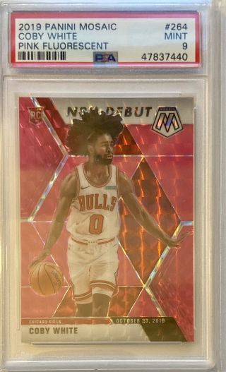 2019 - 20 Mosaic Coby White Fluorescent Pink Prizm 
