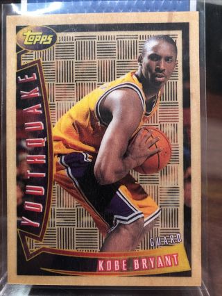 1996 - 97 Topps Youthquake Kobe Bryant Lakers Rookie Card Insert Hof
