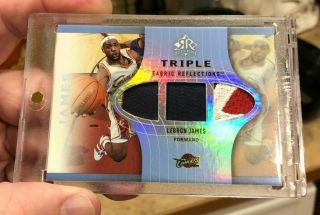 2006 - 07 Ud Reflections Lebron James Triple 4 Color Patch 3/15 Lakers Mvp Champs