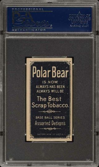 1909 - 11 T206 POLAR BEAR CY SEYMOUR THROWING PSA 5.  5 SET BREAK CENTERED LOOK 2