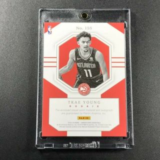 TRAE YOUNG 2018 PANINI CORNERSTONES 155 QUAD PATCH AUTO ROOKIE RC ' D /199 NBA 2