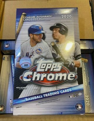 2020 Topps Chrome Hobby Box 2 Autos/box Factory Trout Robert Judge Seager