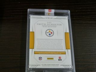 2017 PANINI NATIONAL TREASURES JUJU SMITH SCHUSTER AUTO HAT PATCH SSP RC 2/3 2