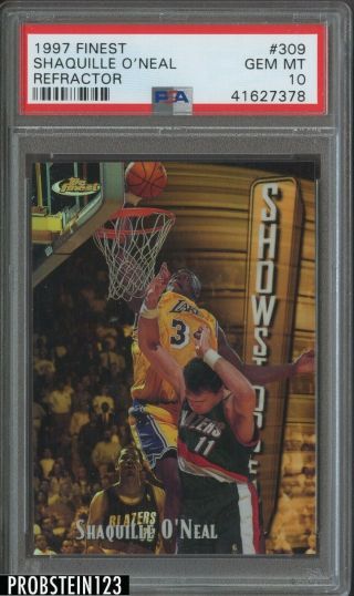 1997 - 98 Topps Finest Refractor Shaquille O 