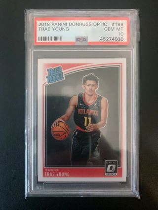 Trae Young Rc 2018 - 19 Optic Rated Rookie Psa 10 Gem Great Investment