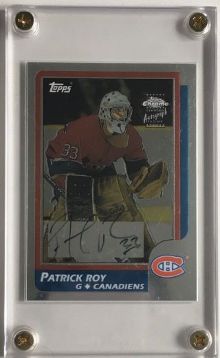 2002 - 03 Topps Chrome Rookie Auto /400 Patrick Roy Very Rare The Only One On Ebay