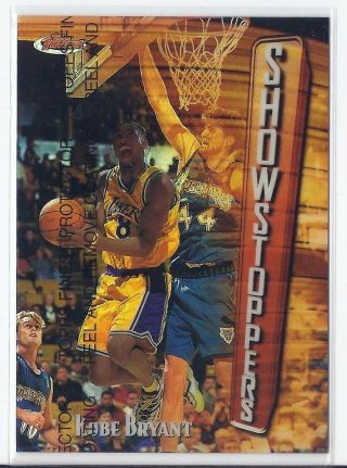 Kobe Bryant 1997 - 98 Topps Finest Showstoppers Refractor W/coating 262 Lakers