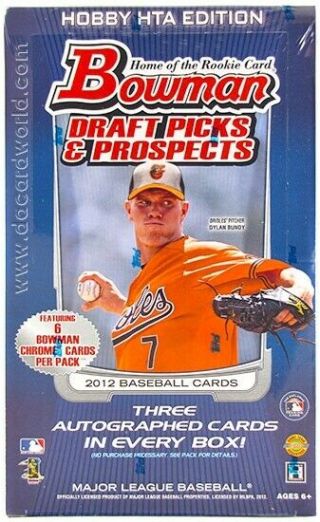 2012 Bowman Draft Picks & Prospects Baseball Jumbo Box
