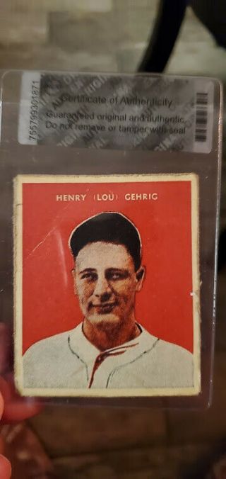 1932 U.  S.  Caramel Lou Gehrig 26 Baseball Card