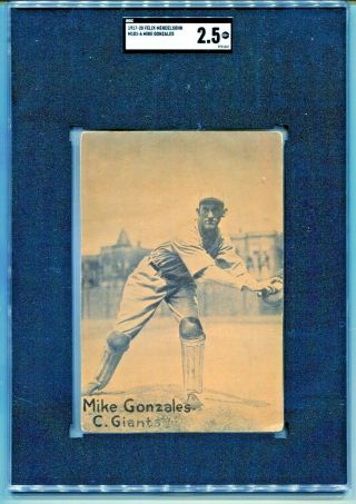 1917 - 20 M101 - 6 Sporting News Felix Mendelsohn Mike Gonzales Giants Sgc Gd,  2.  5