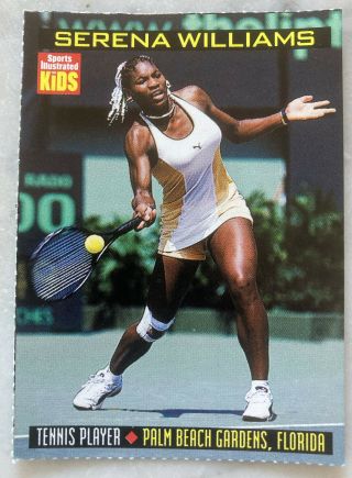 1999 Serena Williams Rare Rookie Sports Illustrated For Kids Card 814 Grade?