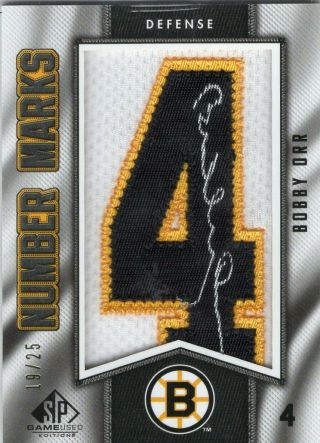10 - 11 Sp Game Number Marks Auto Bobby Orr 19/25