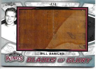 2019 - 20 Leaf Lumber Kings Hockey Bill Barilko Blades Of Glory 4/4 Bg - 05