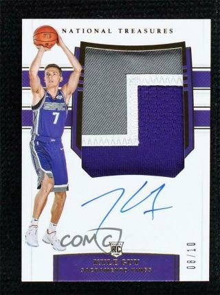 2019 - 20 Panini National Treasures Gold 8/10 Kyle Guy 142 Rpa Rookie Patch Auto
