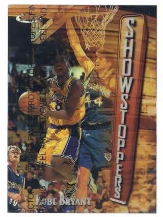 Kobe Bryant 1997 - 98 Topps Finest Showstoppers Refractor W/coating 262