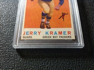 1959 - Topps - Jerry Kramer (RC) (HOF) 116 Green Bay Packers PSA - 8 2