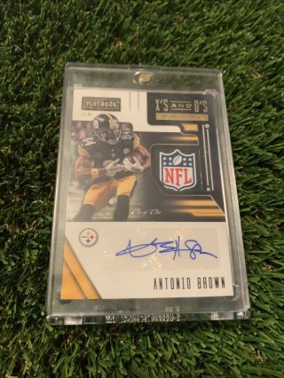 2018 Playbook X’s And O’s Antonio Brown Nfl Shield One Of One 1/1 Steelers Bucs