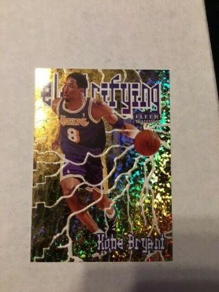 Kobe Bryant 1998 - 99 Fleer Tradition Electrifying Insert Card 1 E Gorgeous